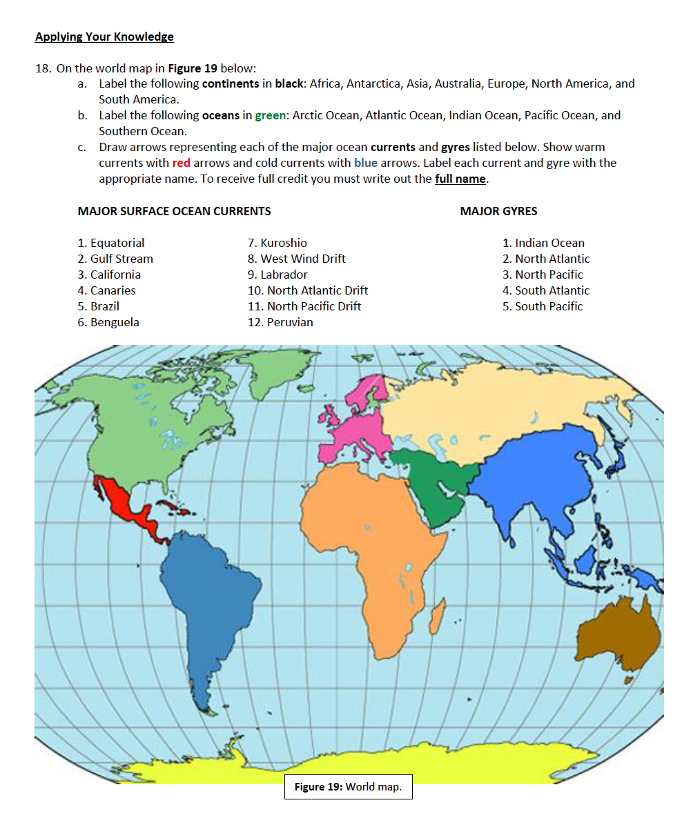 antarctic ocean world map