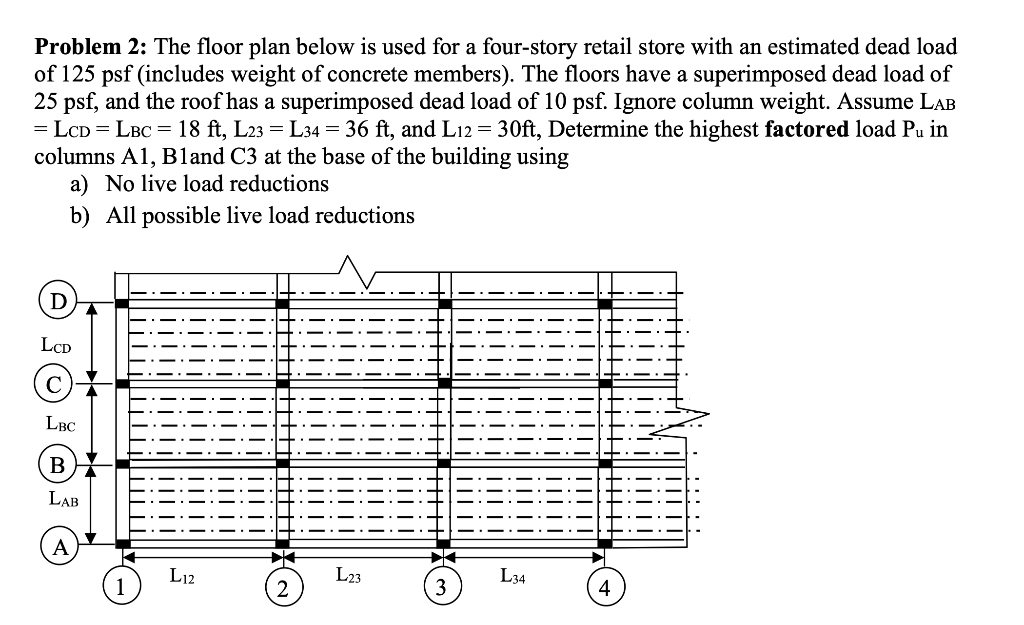 Problem 2 The Floor Plan Below Is Used For A Four Chegg Com