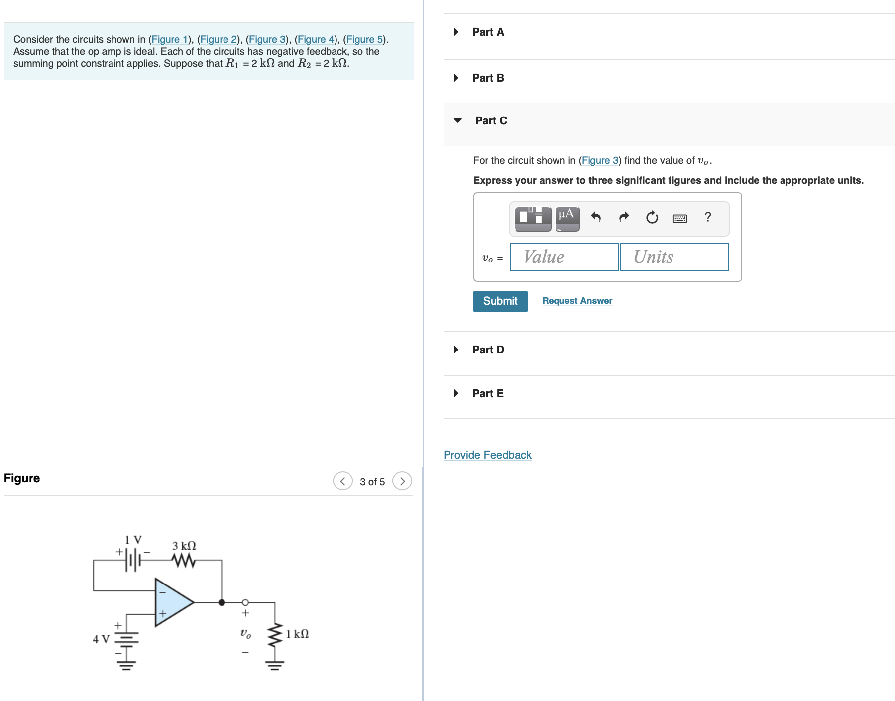 Solved Consider The Circuits Shown In (Figure 1), (Figure | Chegg.com