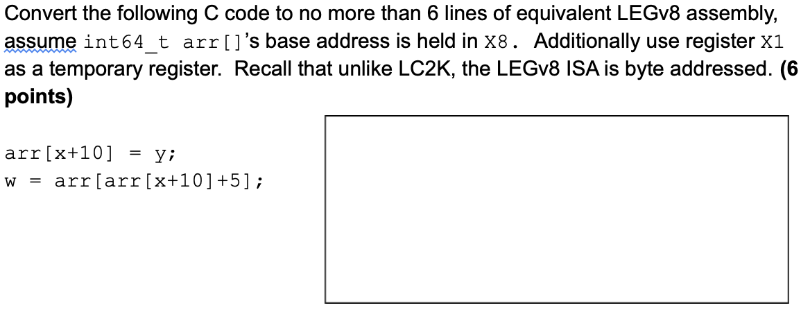 Convert the following C code to no more than 6 lines | Chegg.com