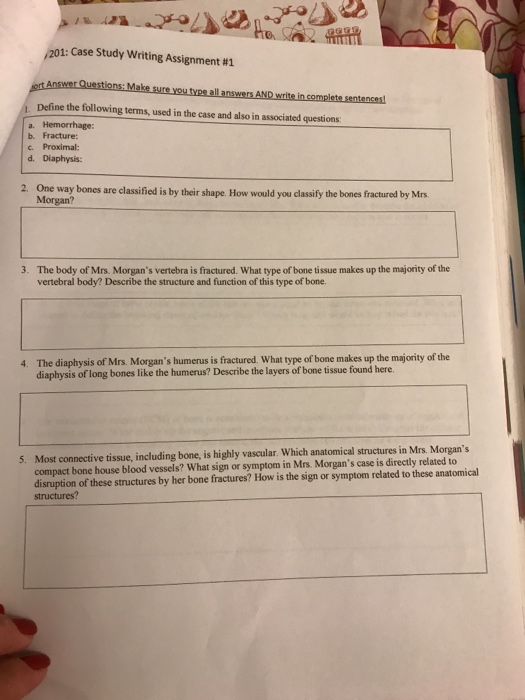 Solved Case Study B. Skeletal System - Look Out Below: A | Chegg.com