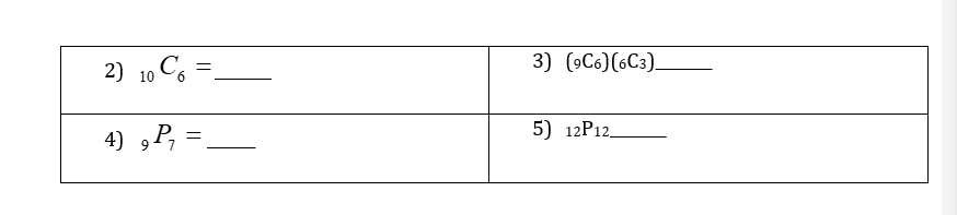 8 c 9 )= 6 2c 12 )- 4c