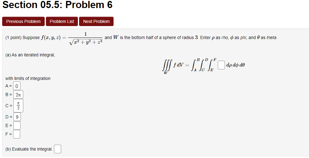 Solved Section 05.5: Problem 6 Previous Problem Problem List | Chegg.com