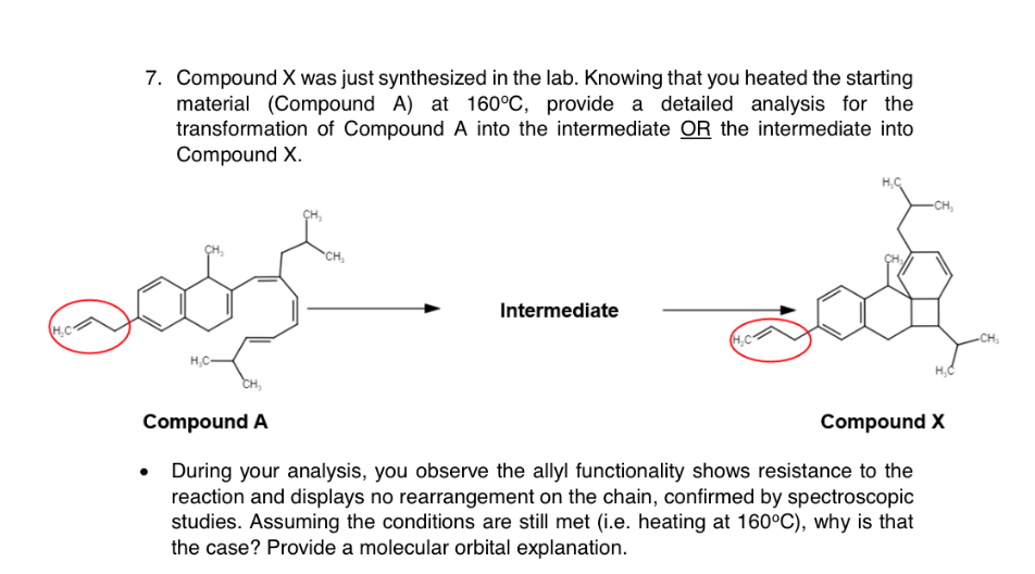 Solved 7. Compound X was just synthesized in the lab. | Chegg.com