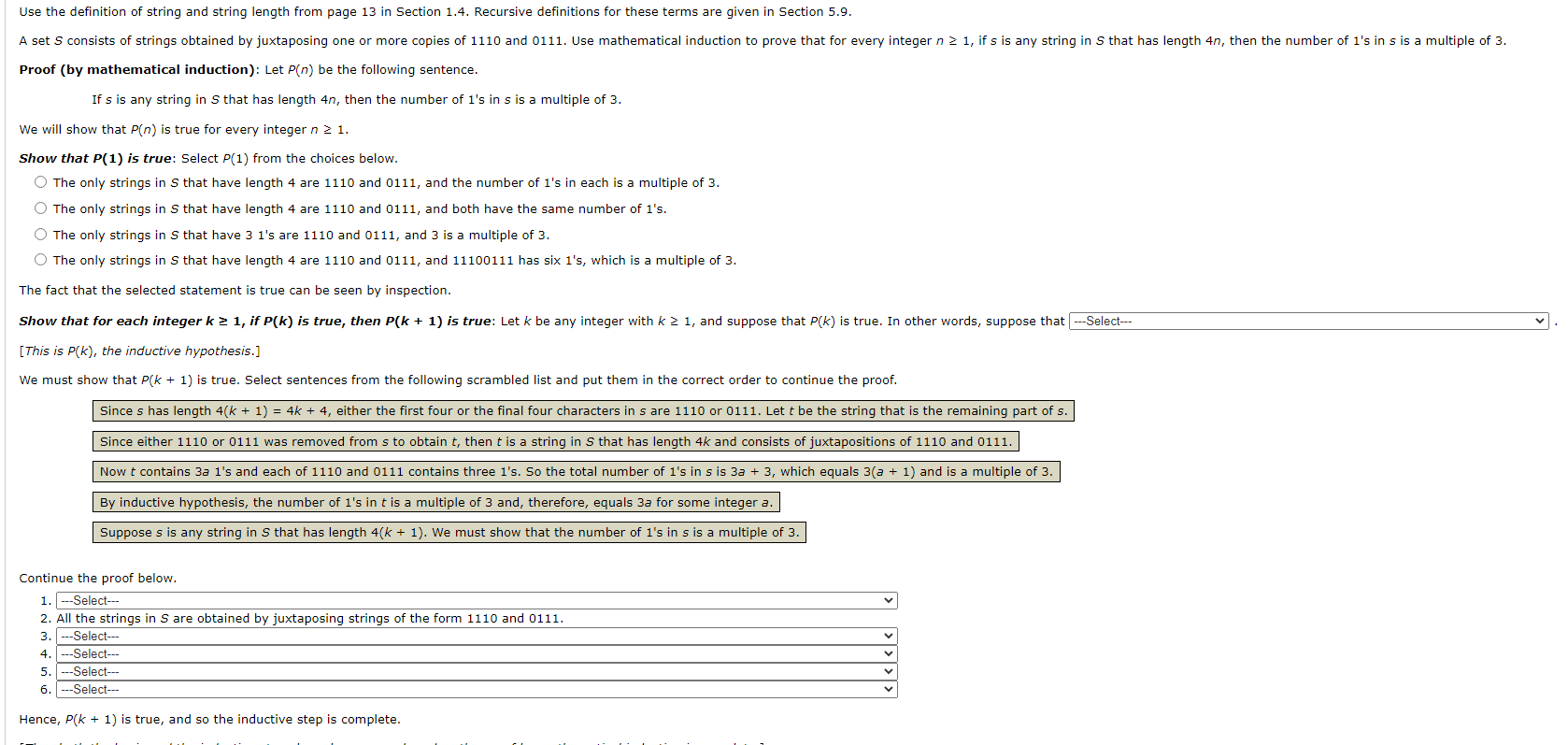 Solved Use the definition of string and string length from