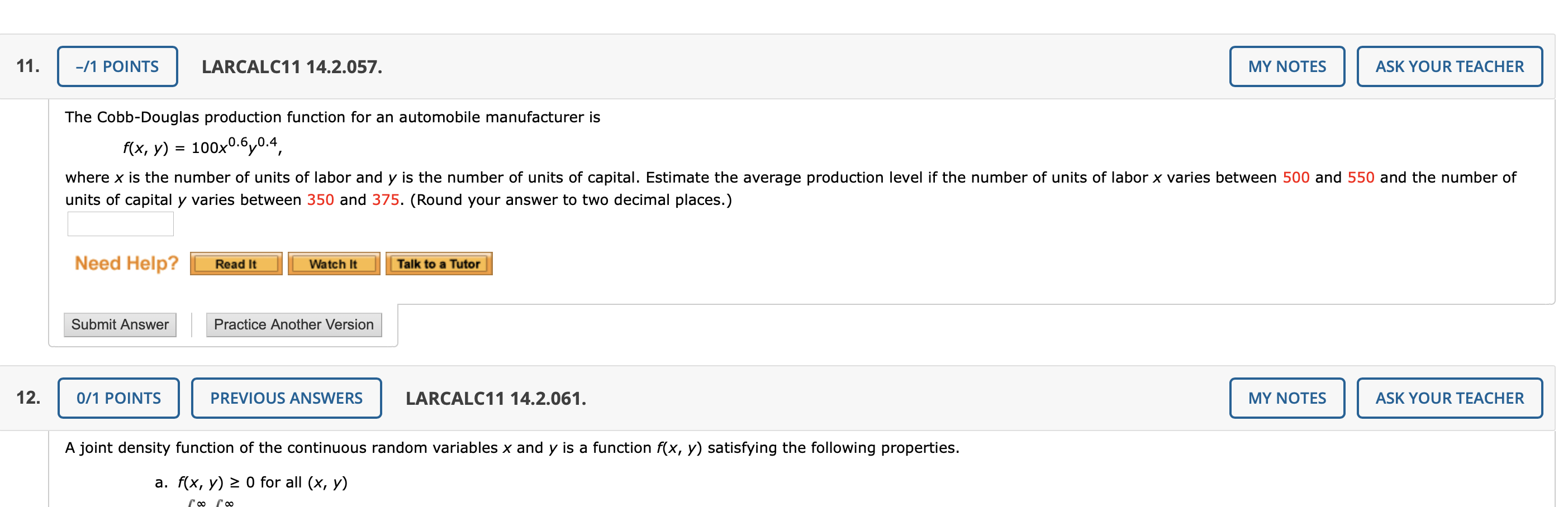 solved-the-cobb-douglas-production-function-for-an-chegg