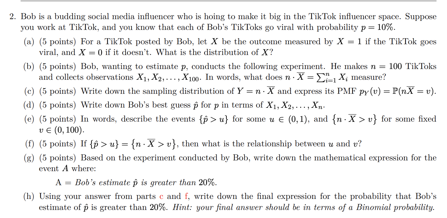 Solved 3. Bob recognizes that his answer for Question 2 is | Chegg.com