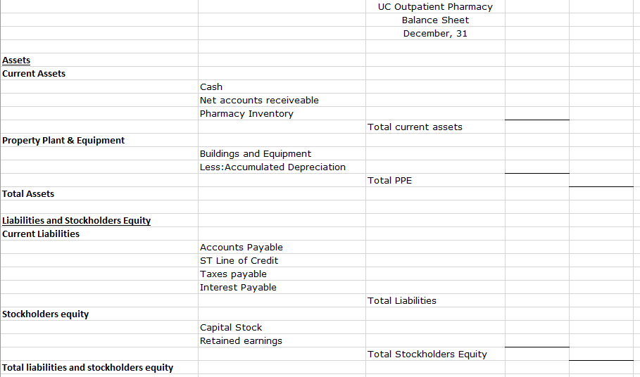 master budget excel assignment