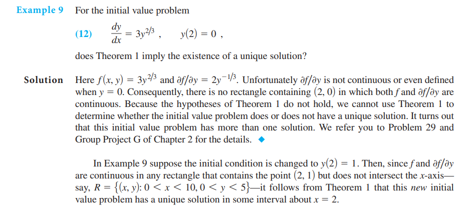 Solved (a) For the initial value problem (12) of Example 9, | Chegg.com