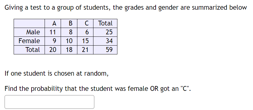 Solved Giving a test to a group of students, the grades and | Chegg.com