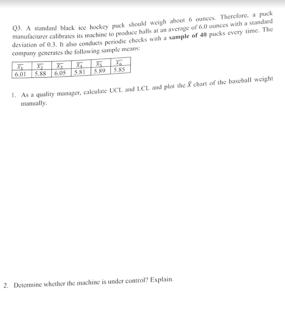 Solved Q3. A standard black ice hockey puck should weigh