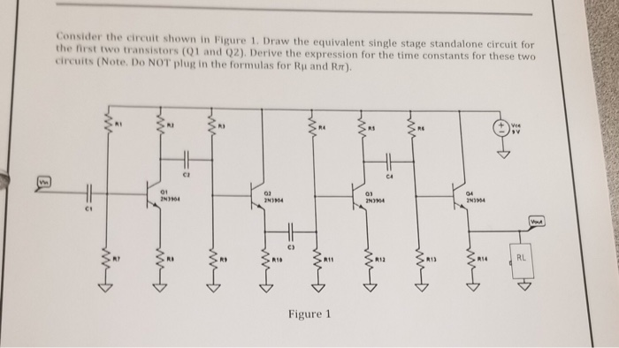 Draw A Neat Circuit Diagram For Figure 1 Using The Following Standard ...