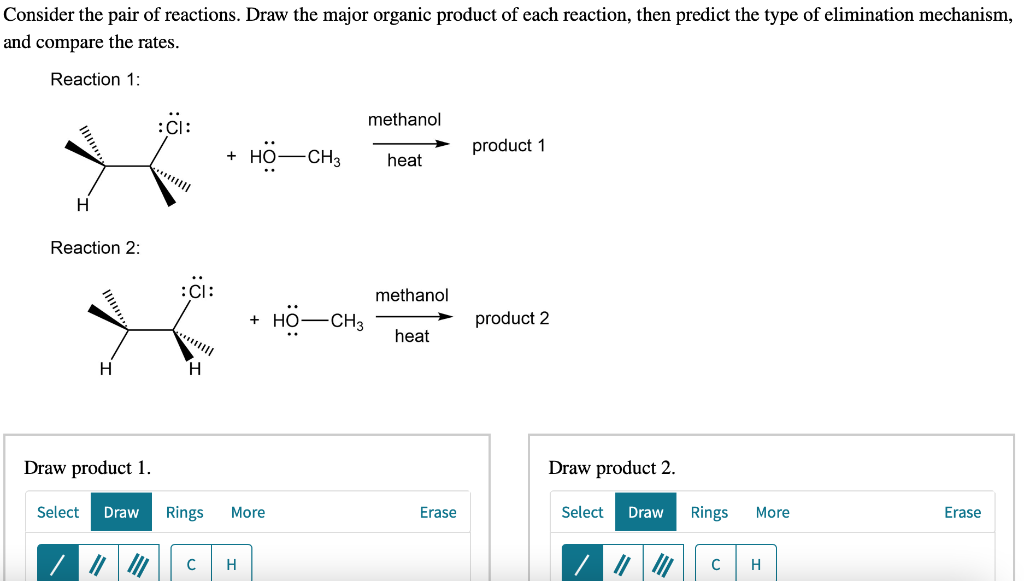 Solved Consider the pair of reactions. Draw the major | Chegg.com