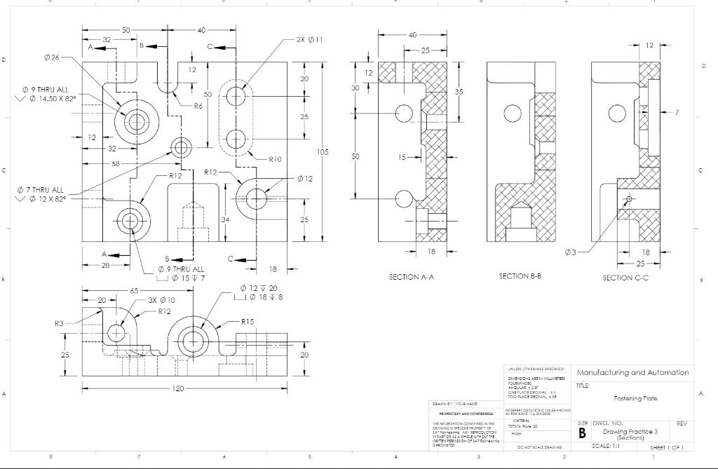 Solved Questions How many countersunk holes are there in
