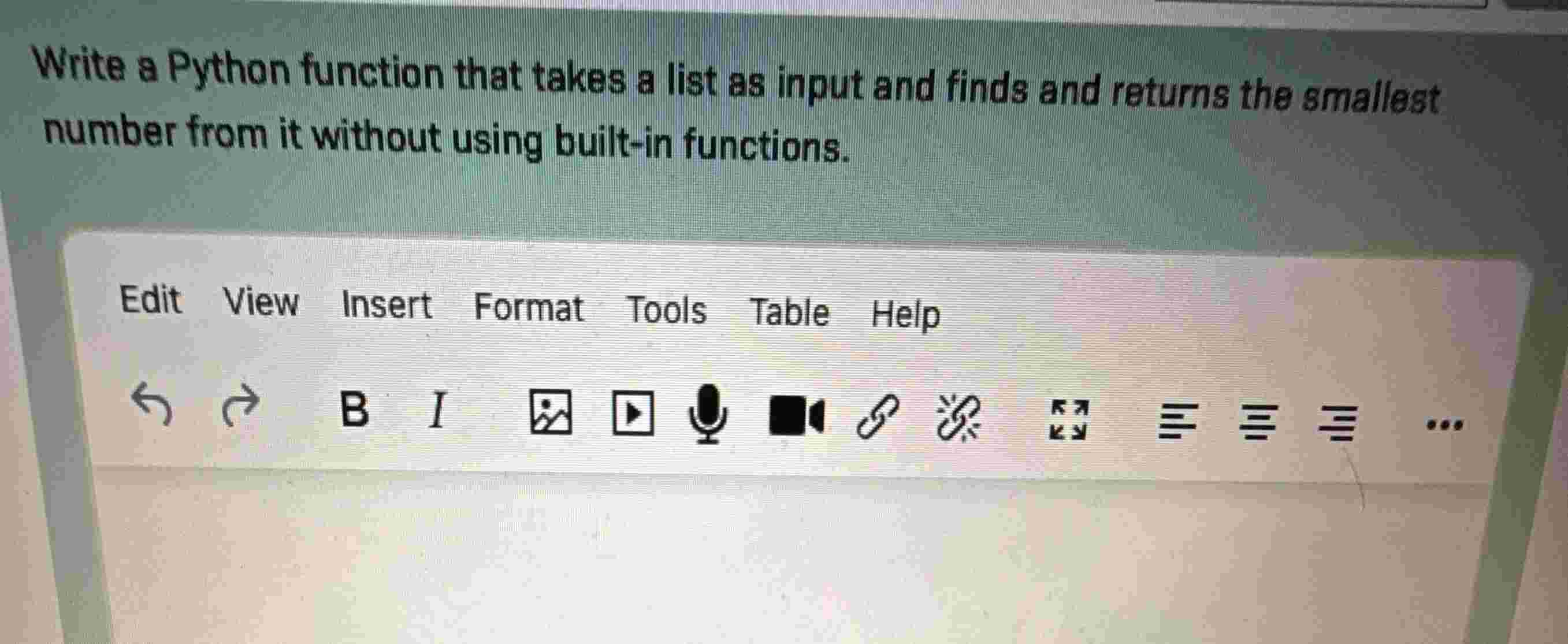 Solved Write a Python function that takes a list as input | Chegg.com