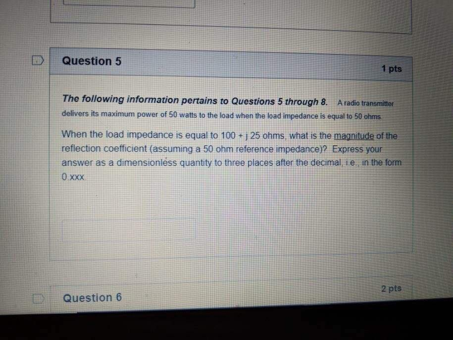 Solved D Question 5 1 pts The following information pertains | Chegg.com