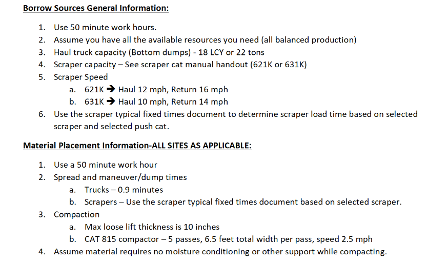 Solved Borrow source #2 is located five (5) miles from the | Chegg.com
