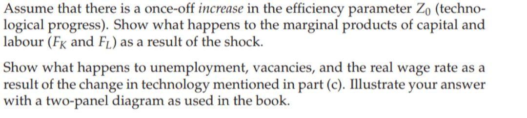 Solved Assume that there is a once-off increase in the | Chegg.com