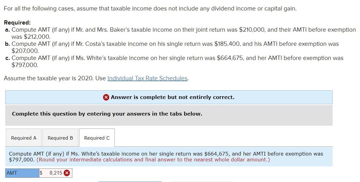 Solved For All The Following Cases Assume That Taxable Chegg