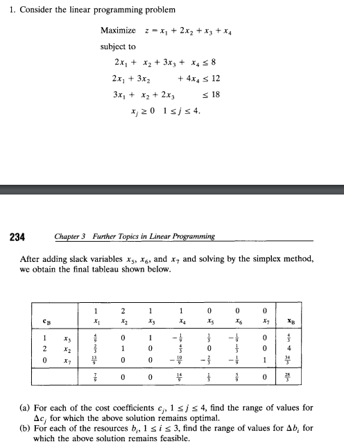 Solved Hello, I need help with this Linear programming | Chegg.com