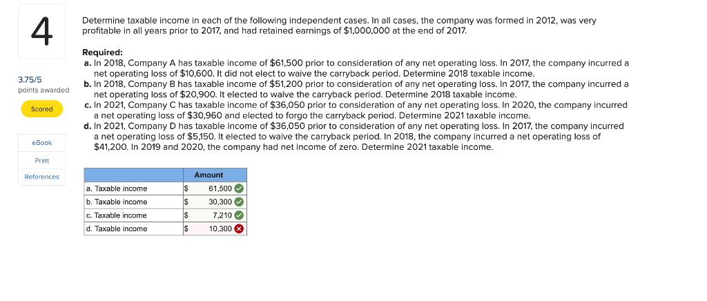 Solved Determine Taxable Income In Each Of The Following | Chegg.com