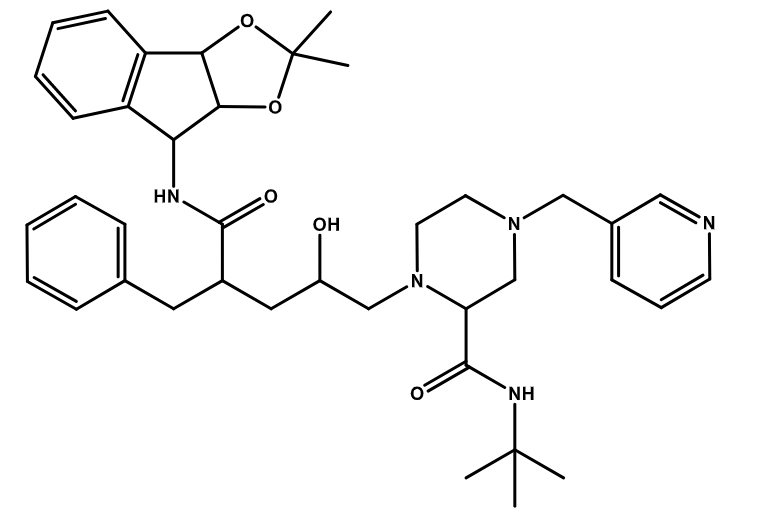 Solved Indinavir is a protease inhibitor used to treat | Chegg.com