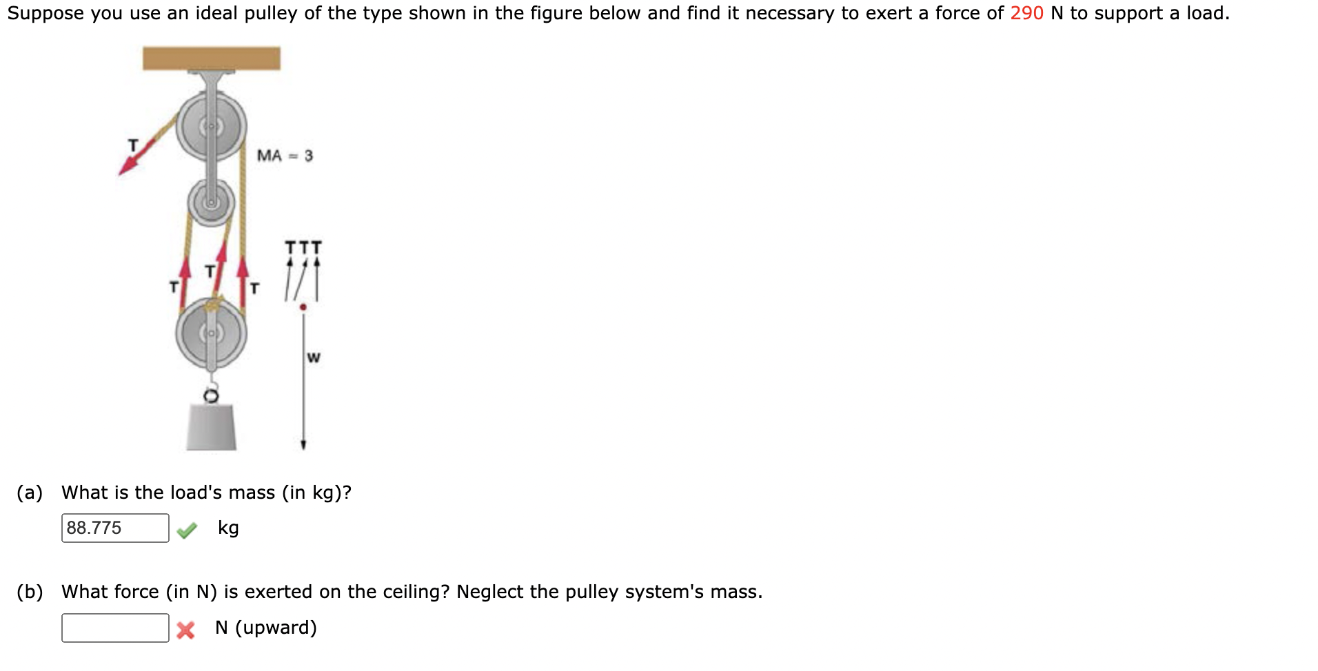 Solved Suppose you use an ideal pulley of the type shown in | Chegg.com