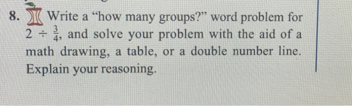 How Many Groups Word Problem Example