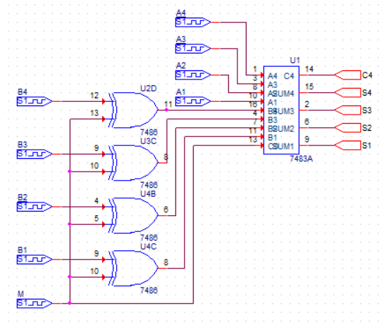 Solved 3. 4 bit magnitude Comparator Based on the | Chegg.com