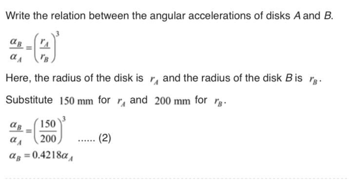 Solved Two Friction Disks A And B Are Brought Into Contact | Chegg.com