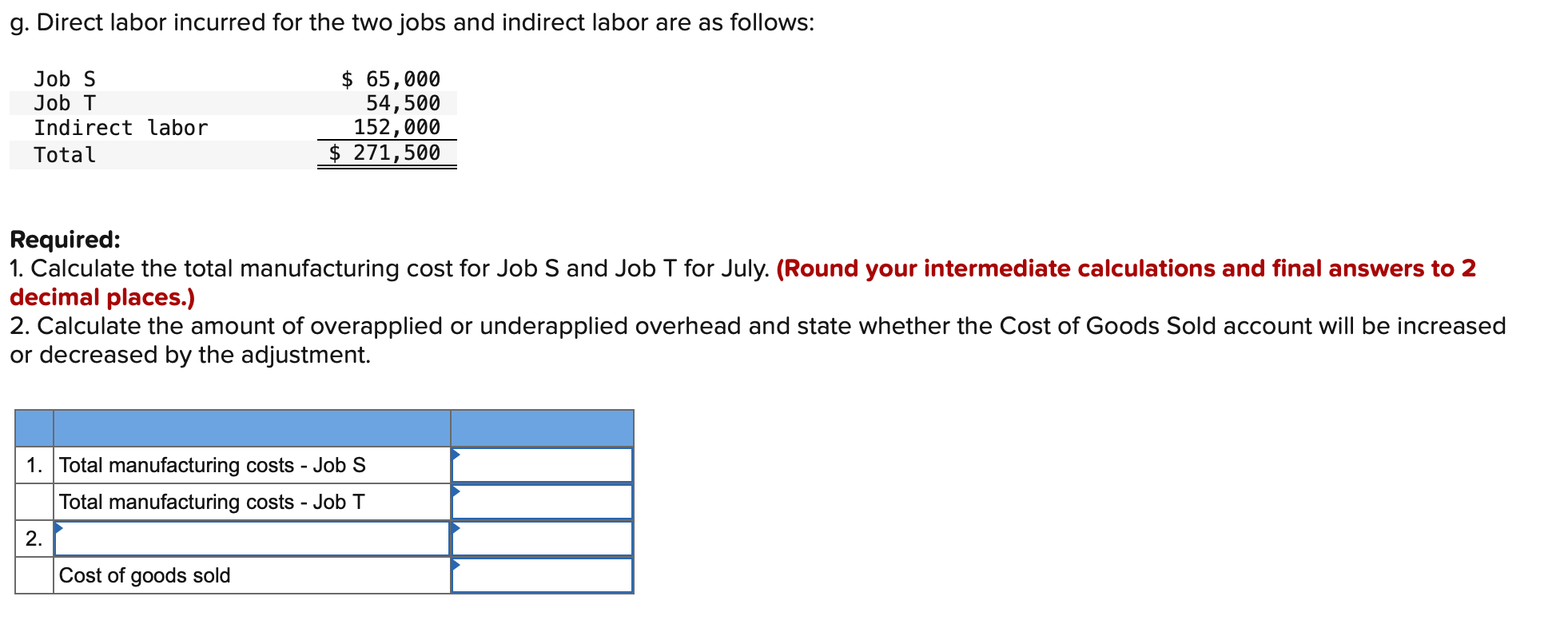 Solved The following information is for Punta Company for | Chegg.com