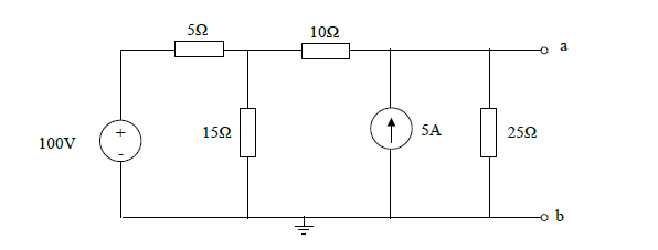 Solved Determine the Thevenin Voltage VTH across the two | Chegg.com