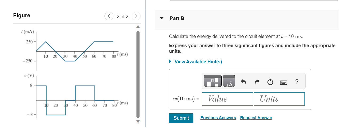 Solved Figure 2 Of 2 Part B Calculate The Energy Delivered | Chegg.com