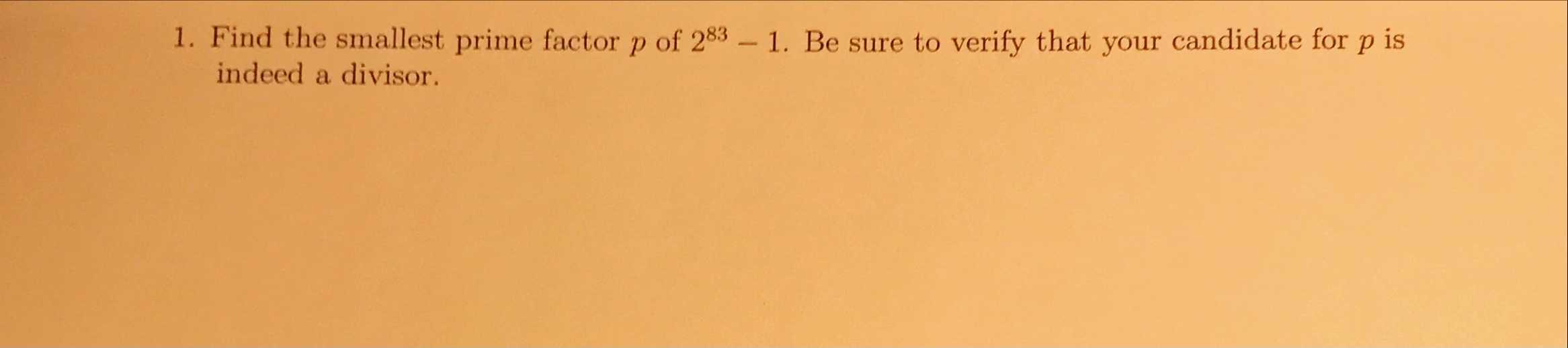 what is the smallest prime factor of 385