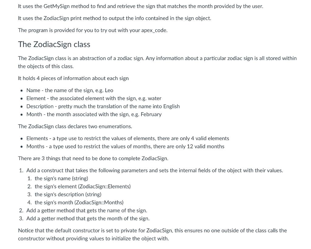 Solved A zodiac sign typically spans two months. To make our | Chegg.com