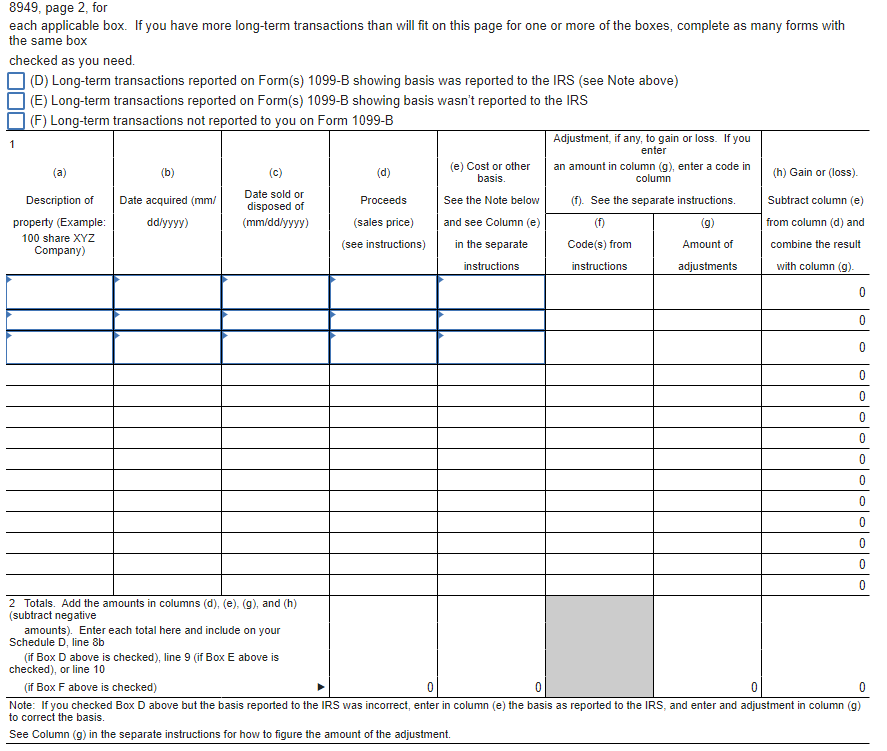 Complete Mr. Woods’s Form 8949, 1040 Schedule D and | Chegg.com