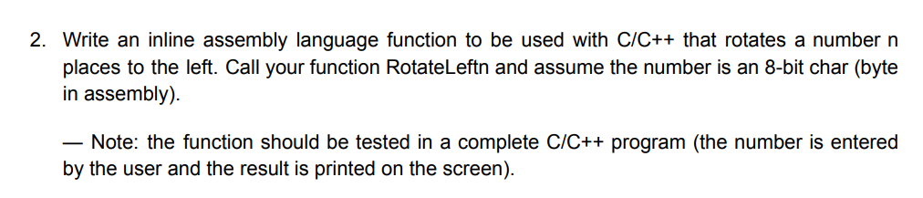 Solved READ the question carefully I want a C/C++ and | Chegg.com