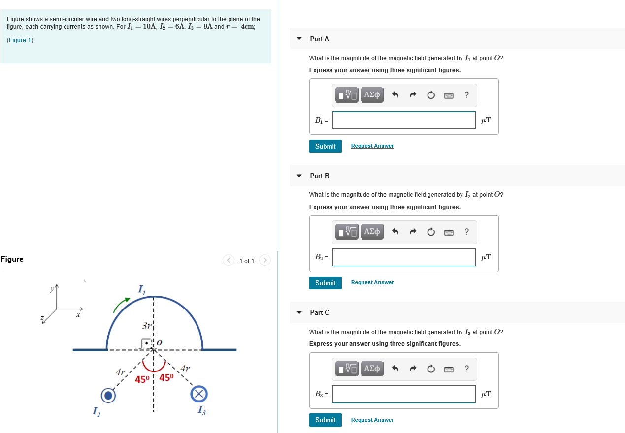 Solved Part C A quarter circular coil 18cm in radius lies in | Chegg.com