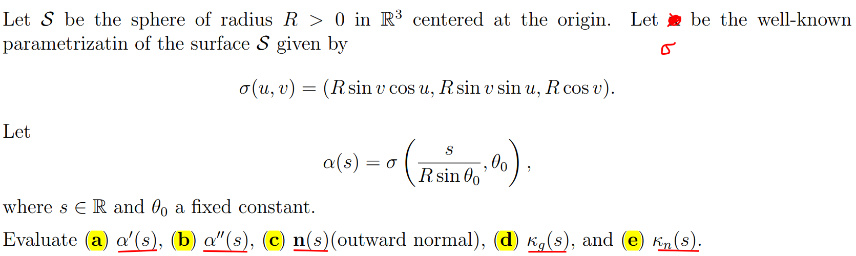 Solved Let S be the sphere of radius R > 0 in R³ centered at | Chegg.com