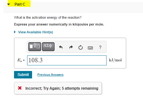 Solved The Rate Constant Of A Chemical Reaction Increased Chegg Com   PhpwiLSC4