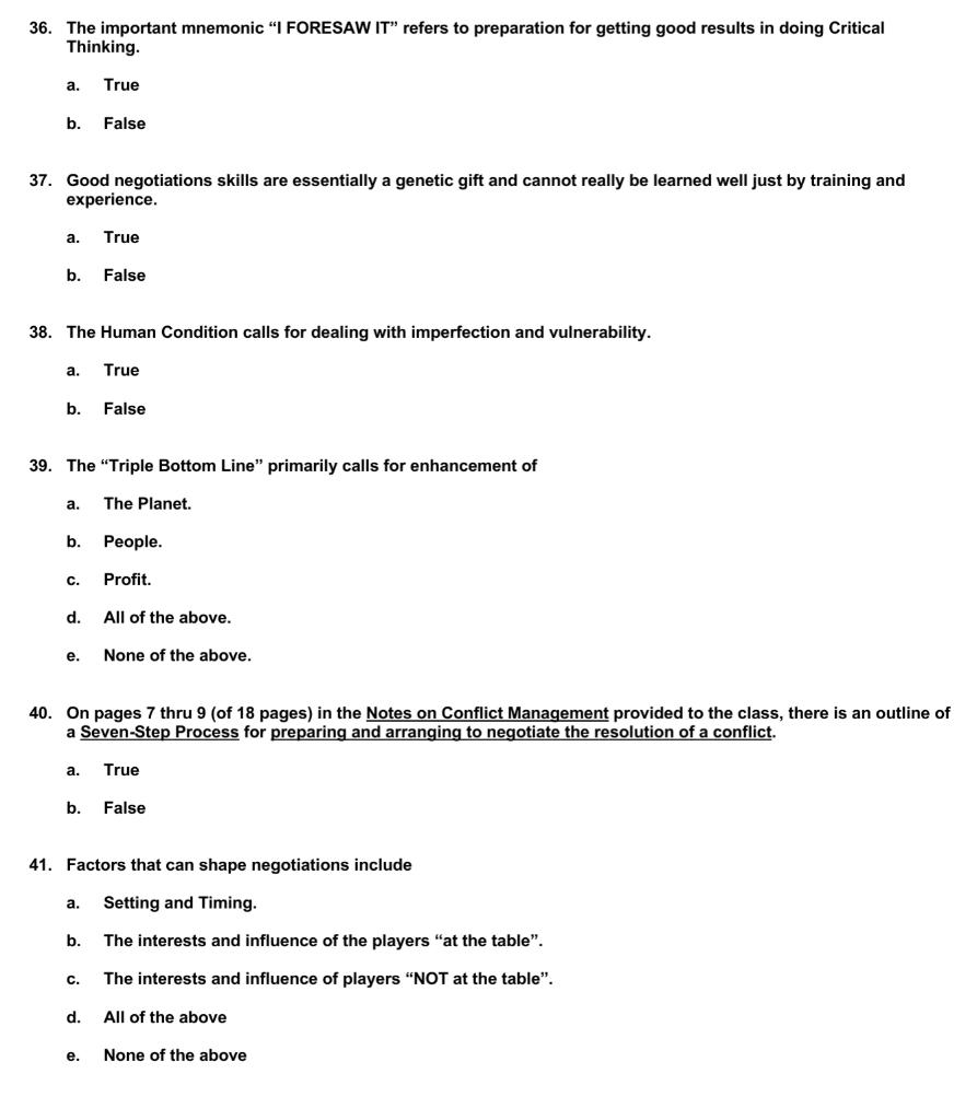 Solved 1 Which Statement Is Most Correct A Analysis Is Chegg