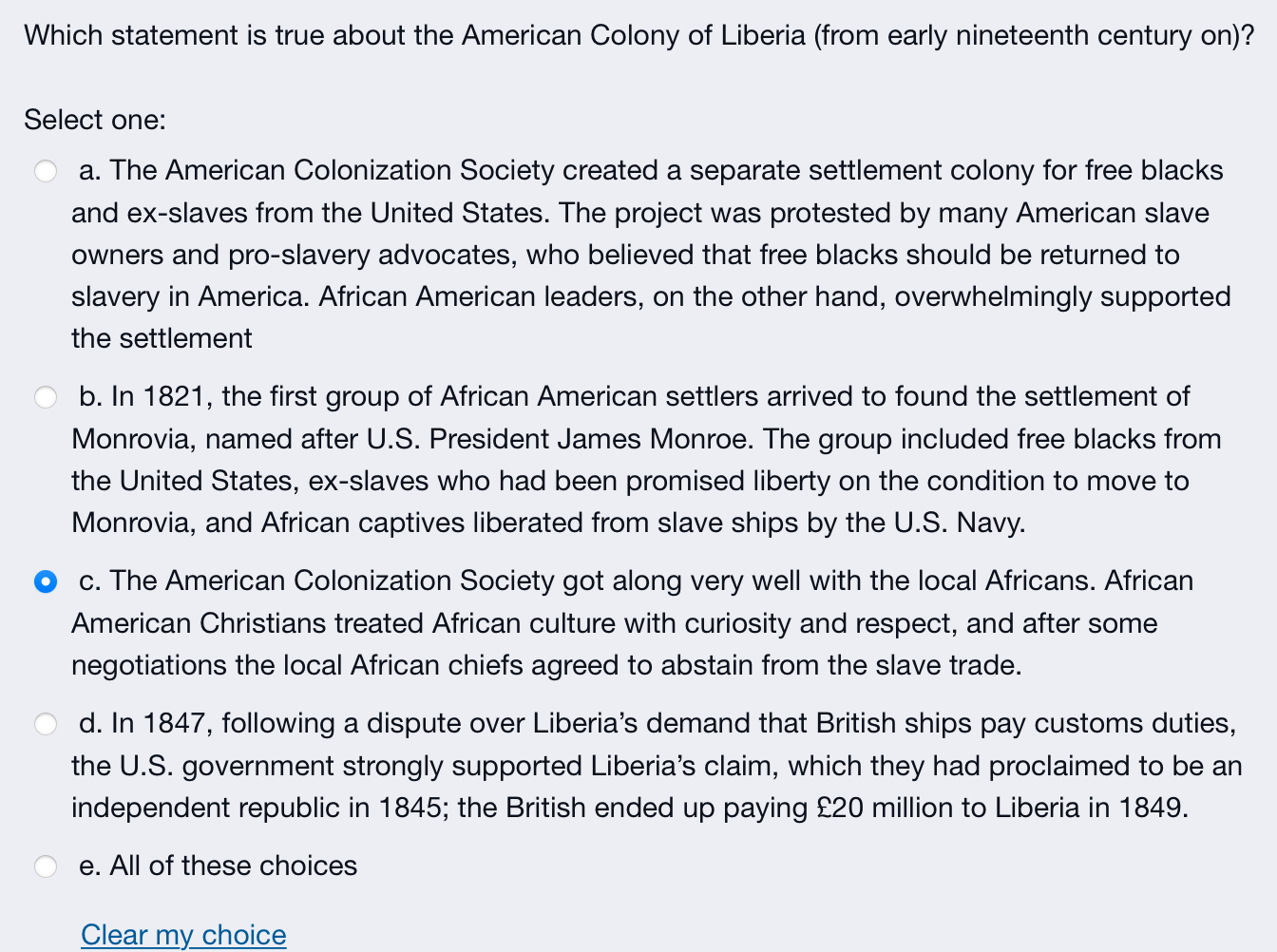 american colonization society