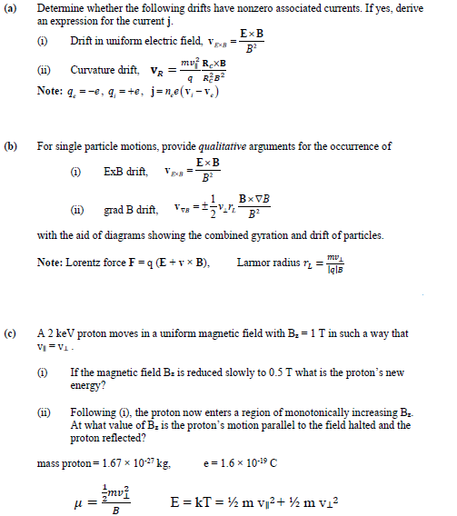 Solved (a) = Determine whether the following drifts have | Chegg.com