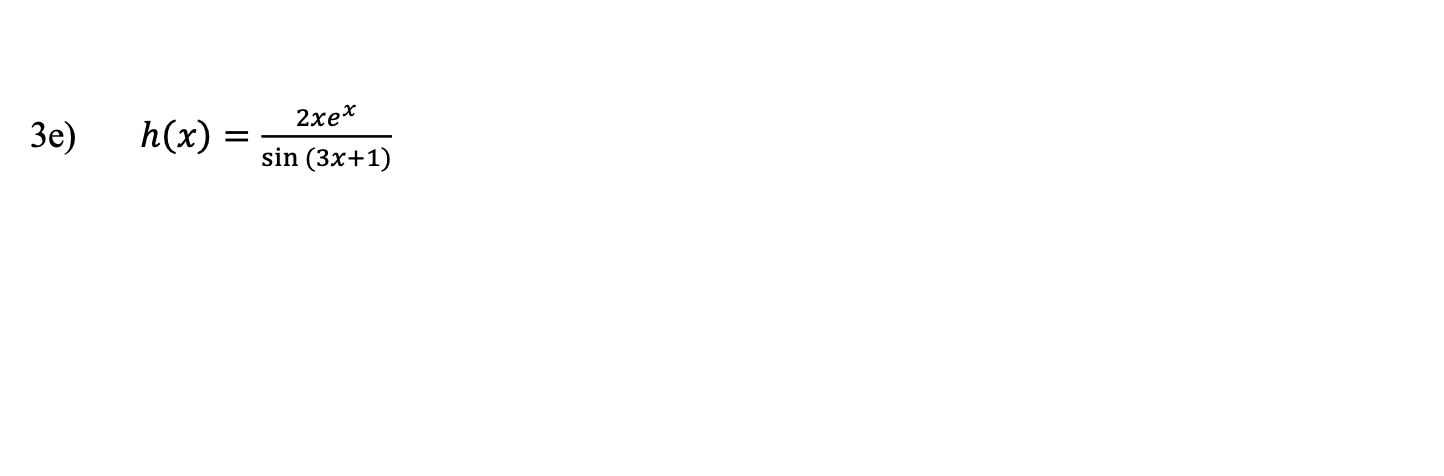 Solved 3) Differentiate each function. Show all work and be | Chegg.com