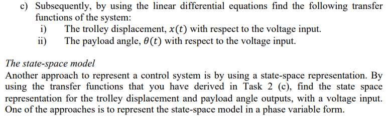 The purpose of modelling is to obtain a mathematical | Chegg.com