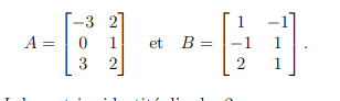 Solved Compute 2ATB − I2, where I2 is the identity matrix of | Chegg.com