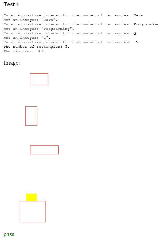 Solved Write a Java application RandomRectangles which | Chegg.com