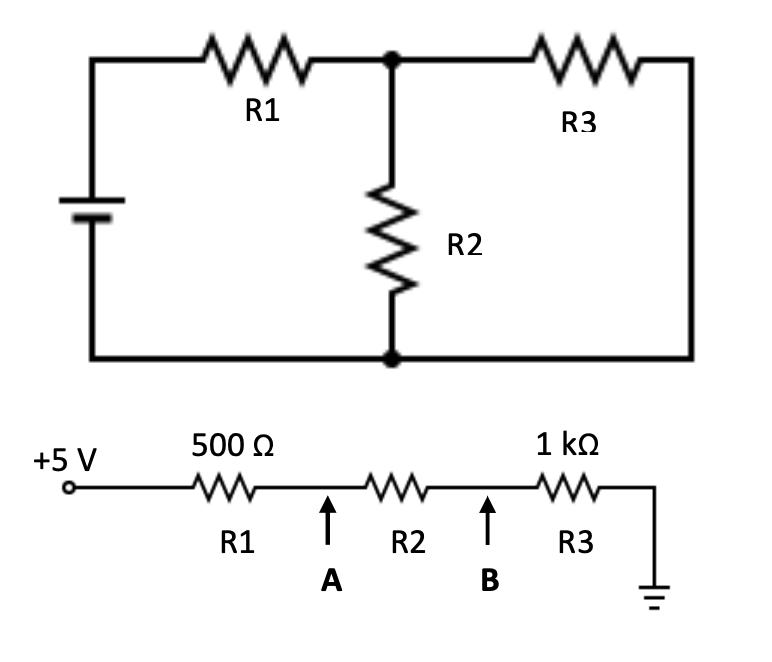 Solved 1.Describe The Circuit In Terms Of Which Resistors | Chegg.com