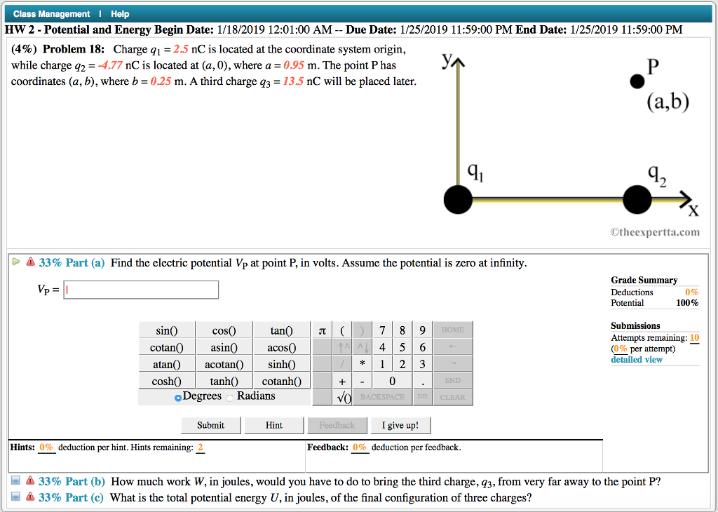 Solved Please answer all parts and show work. Thank you! | Chegg.com