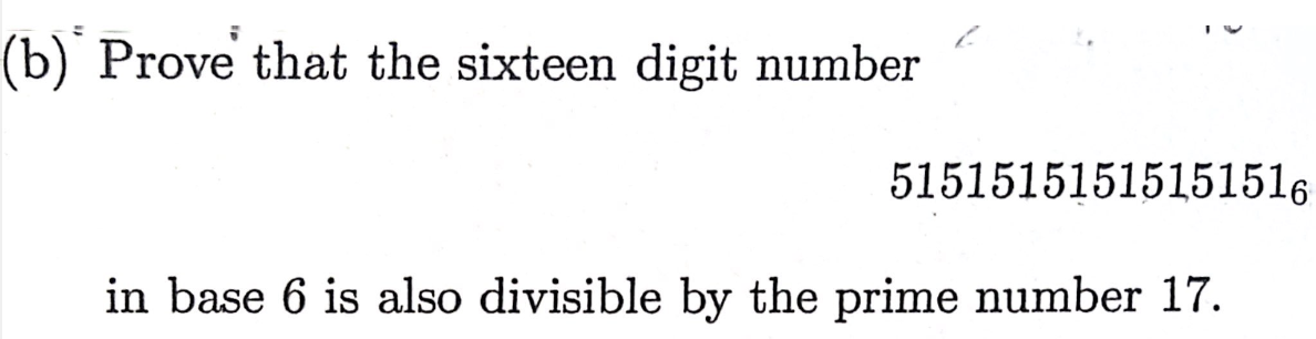 Solved (10 points) (a) Prove that the number | Chegg.com